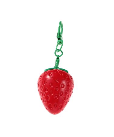 PACKOVE Strawberry Moisturizing Lip Balm Compact Unisex Lip Care for Cute Strawberry Design for Students on the Go Intensive for Dry Lips