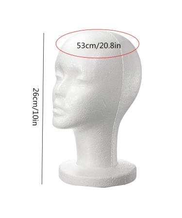 Wig Head - Styrofoam Stylist Head for Real Hair Wigs | Frisierkopf & Exercise Head for Professionals - Buy Online on GoSupps.com