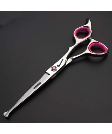 6.0 Inch Safety Round Head Scissors Round Tip Professional Hair Cutting Shear for Kid/Women/Men Hairdressing Shears Set for Barber Salon(Pink) - Buy Online on GoSupps.com