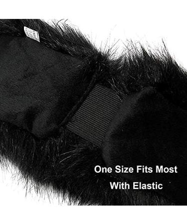 Yetagoo Faux Fur Headband for Women Winter Earwarmer Earmuff Hat Ski - black - One Size - Buy Online on GoSupps.com