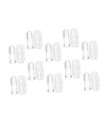Tovinanna 10 sets fingerbrush fingerling -toothbrush silicone toothbrush for babies oral accessories for babies baby toothbrush toothbrush made of rubber child pet pets