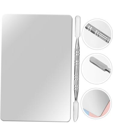 GALPADA Palette de Maquillage Inox et Spatule Cosm tique Taille Moyenne Outil de M lange de Pigments pour Maquilleurs Professionnels et Amateurs Nail Art et Maquillage du Teint - Buy Online on GoSupps.com