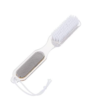 Invero 4 in 1 Unisex Pedicure Paddle Multi-Purpose Tool - Includes Bristle Brush Pumice Stone and Two Strengths of Foot Filer - Hard Dead Rough Skin Remover Scrubber Leaving Smooth Soft Skin