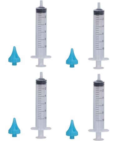 Zwinner Ear Wax Cleaner 4pcs Ear Wax Remover Syringe Ear Flushes Tool Universal 10ML Soft Earwax Removal Syringe Kit for Children Adult Ear Cleaning and Irrigation - Buy Online on GoSupps.com
