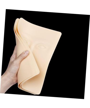 Angoily 1pc Silicone Eyebrow Peel Simulated Skin Training Skin Embroidered Skin Faux Leather Woman Fake Face - Buy Online on GoSupps.com