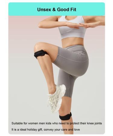 Knee Brace for Pain Relief - Unisex Compression Sleeve for Running and Support - Black - Buy Online on GoSupps.com