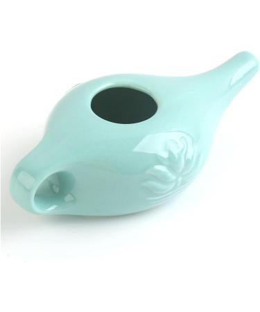 250ml Ceramic Pot Nose Cleaning Pot for Removes Nose Washing Orange 19x9x6cm - Buy Online on GoSupps.com