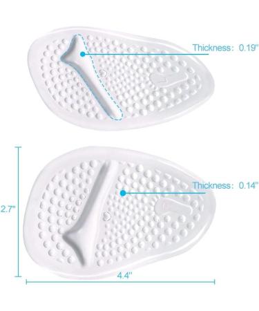 Ball of Foot Cushions - Anti-Slip Gel Forefoot Insoles for Women (2 or 4 Pairs) - Pain Relief All Day - Buy Online on GoSupps.com