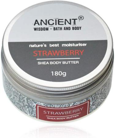 Ancient Wisdom Shea Body Butter 180g - Strawberry - Buy Online on GoSupps.com