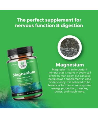 IKJ Pure Magnesium Oxide/Magnesium Citrate Capsules 60ct - Natural Mineral Supplement - Buy Online on GoSupps.com