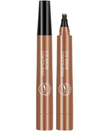 Eyebrow Liquid Pen | 4 Point Eyebrow Pen Waterproof Nature Eyebrow Pencil Eyebrow Pen For Wild Eyebrows Quick Dry No Smudge Liquid Long Wear Hersil Light Brown - Buy Online on GoSupps.com