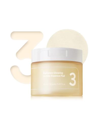 No.3 Radiance Glowing Jumbo Essence Pad 70 Pads / 150ml | Jumbo Size Vegan Pad Radiance
