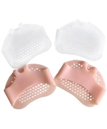 Elastic Metatarsal Discomfort Comfort Foot Sleeves - 4 Pairs Foot Protector Cushions Forefoot Non-Slip Pads
