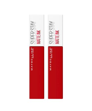 2 x Maybelline New York SuperStay Matte Ink lip color liquid lipstick color 340 Exhilarator