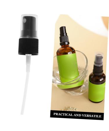 Ipetboom 20pcs Fine Mist Spray Nozzles for Bottles Black Plastic Replacement for Essential Oils Cosmetic Use and Travel - Buy Online on GoSupps.com