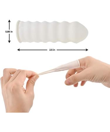 JEEMBAY Latex Finger Cots - Pack of 50 Disposable Medium Size Finger Protectors for Cutting, Crafting, Painting, Hobbies, Sports - Durable Finger Gloves - 50 Count - Buy Online on GoSupps.com