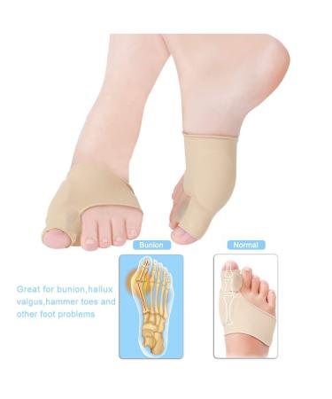 CLLOOM Bunion Pads & Gel Corrector Brace Socks - 2 Pairs for Big Toe Pain Relief - Buy Online on GoSupps.com