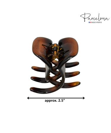 Parcelona French Classic Large Pony 2 Shell Celluloid Hair Claw Clips - Non Slip, Durable Styling Accessory for Women - Made in France - Buy Online on GoSupps.com
