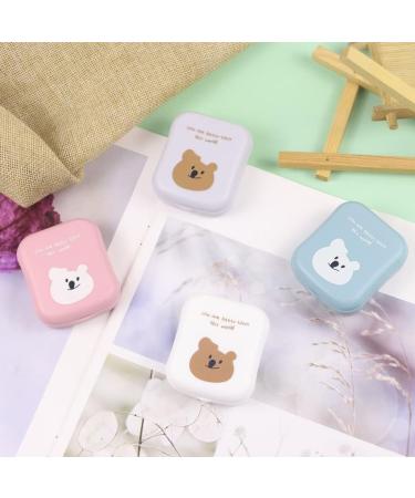 Miedeon Travel Contact Lens Container Set - 4 Cartoon Etuis for Optimal Storage | Pink Travel Case for Contact Lenses - Buy Online on GoSupps.com