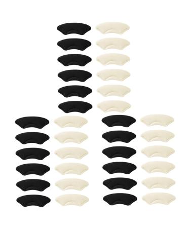 NOLITOY 18 Pairs Heel Sticker Half Size Pad High Heel Pads Heel Support Insoles Womens Comfortable Heels Boot Invisible Anti-wear Stickers Imitation Leather Sponge Double-Sided Adhesive