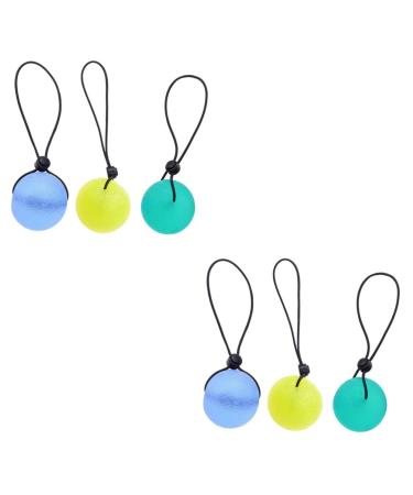 JECOMPRIS 6 STK Handing Trainer Massage balls for the hands Hand exercise balls toys made of silicone decompression toy wrist Exercise Power balls train toys round