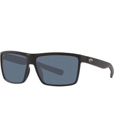 Costa Del Mar Men's Rinconcito Sunglasses - Matte Black/Grey Polarized-580p 60mm - Buy Online on GoSupps.com