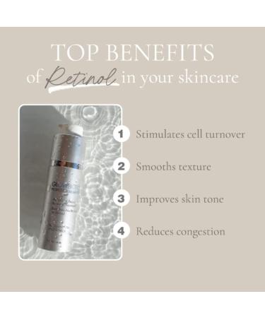 Glowbiotics Advanced Retinol Renewal Treatment - Nightly Anti-Aging & Brightening Cream | Tightens Smooths Firms Skin | 1 Fl Oz - International Shipping Available - Buy Online on GoSupps.com