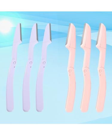 Frcolor 18 Pack Eyebrow Razor Kit - Precision Shapers Trimmers & Face Hair Remover - Violet & Pink Beauty Tools - Buy Online on GoSupps.com