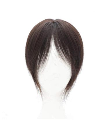 Hairpiece for Women with Thinning Hair Hand Tied Mono Wiglet Hairpiece 12" Blonde 613# Blonde