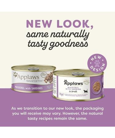 Applaws Cat Lata 70g Caballa y Sardina (24uds) - Buy Online on GoSupps.com