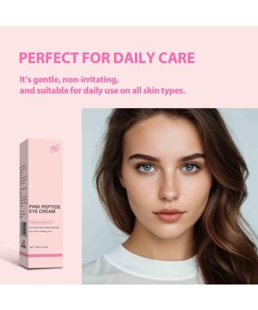 3PCS Pink Peptide Eye Cream for Women Reduces Dark Circles & Wrinkles Lifting and Firming Deep Moisturizing - Buy Online on GoSupps.com