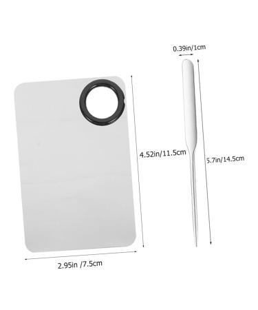 Buy 1 Set Color Stick Palette & Waxing Spatula | Essential Makeup Color Mixing Plates & Tools | Stainless Steel Foundation Palette for Flawless Beauty - Buy Online on GoSupps.com