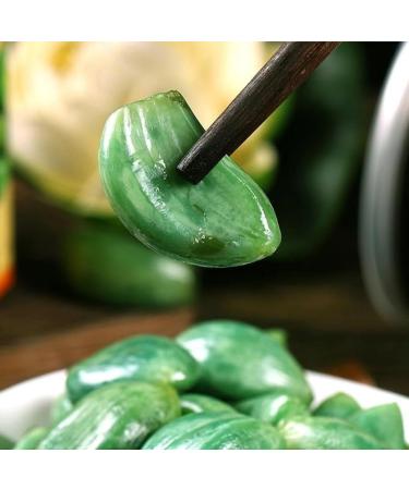 Laba Garlic Pickled Garlic Jade Garlic Emerald Green Garlic Shandong Specialty Delicious Vinegar Garlic Sour and Sweet Garlic Pickled Vegetable Vegetarian Chinese Snack (50g 1pack) 50g 1pack - Buy Online on GoSupps.com