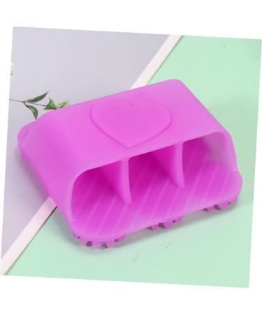 BeatifuFu Silicone Scalp Massager Brush - Hair Scales Cleaning Tool for Home Use (Purple 8.5x3cm) - International Shipping Available - Buy Online on GoSupps.com