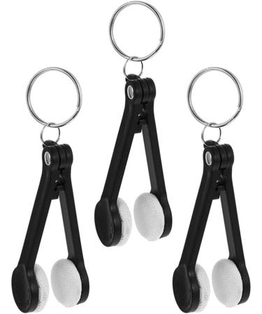 3pcs Eyeglass Lens Cleaner Set - Portable Glasses Wipe Dust Remover Clips & Cleaning Brush - Essential Travel Tool for Clear Vision - Buy Online on GoSupps.com