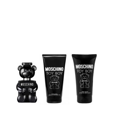 Moschino Toy Boy Men's 3-Piece Gift Set: Mini EDP, Shower Gel, After Shave Balm - Buy Online on GoSupps.com