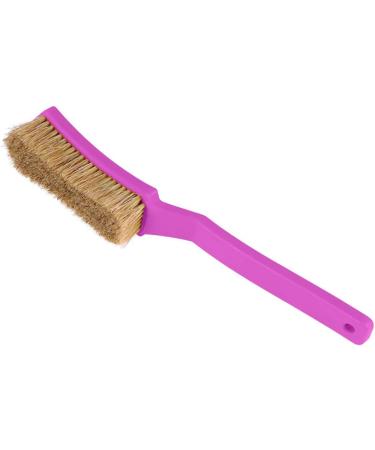 Bouldering Brush with Thick Boar's Hair Bristles | Rock Climbing Holds Cleaner | Indoor/Outdoor Climbing Chalk Brush - Black & Purple - Buy Online on GoSupps.com
