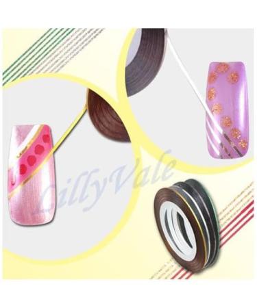 12 COLORS NAIL STICKER ROLLS STRIPING TAPE LINE NAIL ART UV GEL TIPS DIY KIT - Buy Online on GoSupps.com
