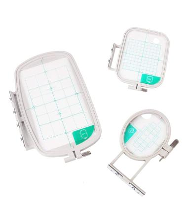 HONEYSEW Embroidery Hoops for Brother SE600 PE550D PE535 SE400 PE525 PE540D PE500 SE625 SE425 Innovis Babylock Brother Embroidery Machine Hoop (3 in 1set)