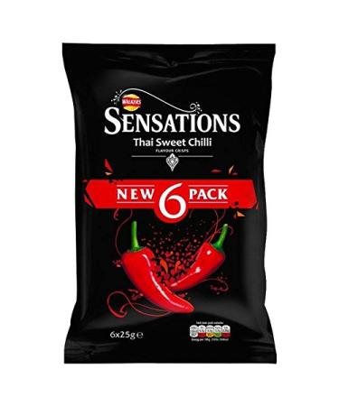 Sensations Sensations Thai Sweet Chilli Crisps 25g x 6 per pack