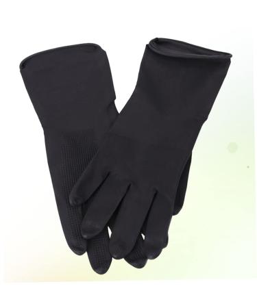 HAPINARY 5 Pairs Hair Shampoo Gloves Hair Dye Glove Barber Gloves Hair Salon Gloves S Black - Buy Online on GoSupps.com
