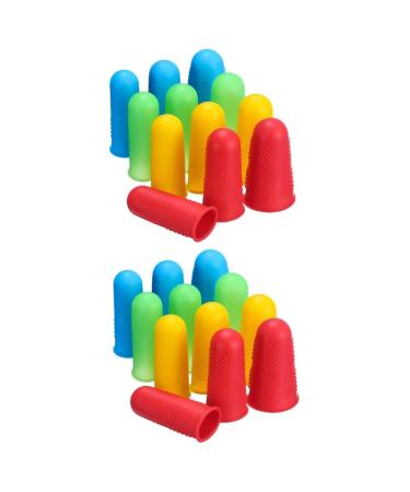 FRCOLOR 2 Sets 12pcs Finger Protector Finger Cover Finger Support Thumb Protector Finger Sleeves Wear Resistant Finger Cots