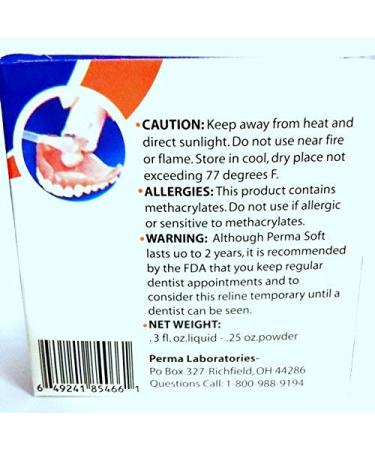 Perma Soft Denture Reliner Kit - Made in USA - 1 Plate Reline, Long-Lasting Comfort - Buy Online on GoSupps.com