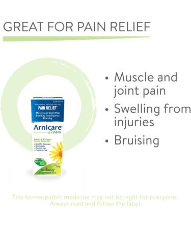Boiron Arnicare Cream Pack of 2 boxes for Pain Relief Muscle Pain and Joint Pain Relief Swelling from injuries Bruise & Bruising from Natural Sourced Plants Including Arnica Montana 2x 70g - Buy Online on GoSupps.com