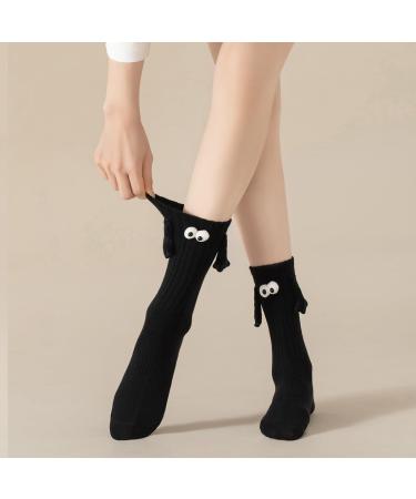 3D Doll Couple Socks | Magnetic Mid-Tube Socks | Funny Unisex Socks - White (1pcs) - Buy Online on GoSupps.com