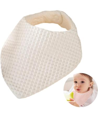 Surakey 100% Cotton Muslin Baby Bibs - Unisex Baby Bandana Drool Bibs for Drooling and Teething - White - Buy Online on GoSupps.com