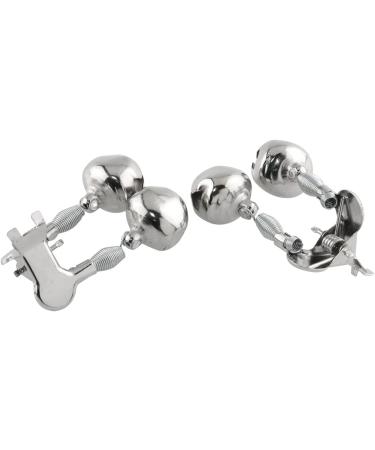 10Pcs Metal Fishing Rod Alarm Bells - Double Bite Indicators - Outdoor Fishing Accessories - Silver - Buy Online on GoSupps.com