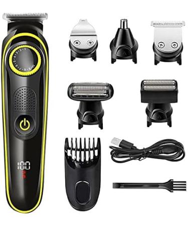 Hair Clippers with Digital LCD Display - All-in-One Adjustable Beard Trimmer & Shaver for Men | International Shipping Available - Buy Online on GoSupps.com