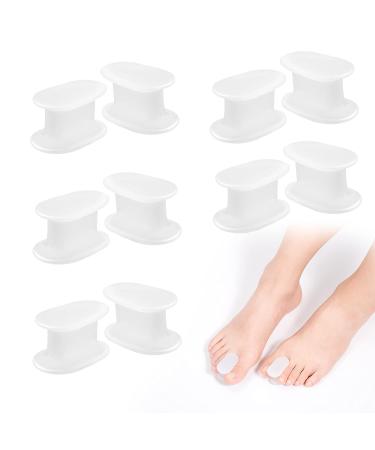 10 piece gel toe spreader hallux valgus correction set silicone soft toe separator big toe with spreiker toe divider single toe protection spacer toe separator for overlapping toes comfortable