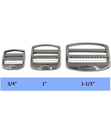 DGOL 10pcs 1 Heavy Duty Zinc Alloy Ladder Lock Buckles - Gunmetal Finish - Buy Online on GoSupps.com